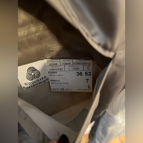 Canali Gray and Blue Checkered Blazer - Picture 8 of 8